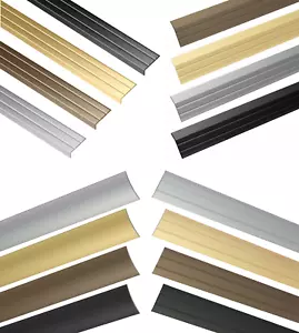 Übergangsprofil Aluminium selbstklebend Anschlussprofil Bodenleiste Profil 1-2 M - Bild 1 von 65