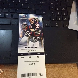 Boleto de los Houston vs Kansas City Chiefs 2016 1/16 debut de Travis Kelce en los playoffs - Imagen 1 de 1