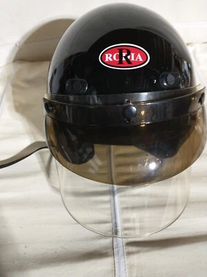 Rodia Snowmobile -Motorcycle Helmet Black with visor and shield DOT certified Foto 1 de 4