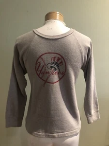 Vintage Rare New York Yankees Champion Blue Bar ￼Sweatshirt - Picture 1 of 3