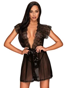 Obsessive Romanesa Peignoir Robe Womens Sexy Lingerie Nightwear - Picture 1 of 12