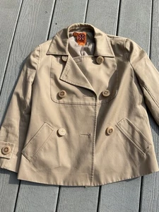 Tory Burch Short Trench Coat Size 2 - Picture 1 of 9