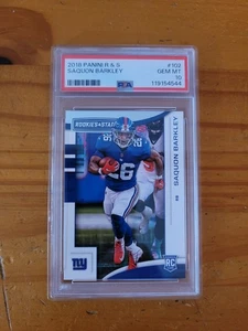 2018 Panini Rookies & Stars #102 Saquon Barkley Rookie PSA 10 Gem Mint Pop 17! - Picture 1 of 1
