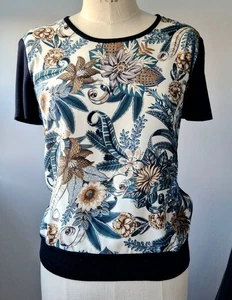 NEU MIT ETIKETT SALVATORE FERRAGAMO Seide und Wolle Pullover Oberteil, Größe UK M, IT Large - Bild 1 von 10