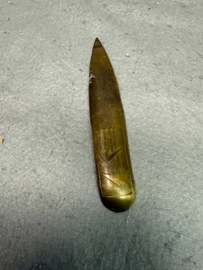 ANTIQUE RARE ARTS & CRAFTS CARENCE CRAFTERS CHICAGO 8" BRASS LETTER OPENER - Picture 1 of 6