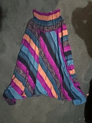 Harem Pants Purple Blue Orange Grey Size S Unisex - Image 1 of 2
