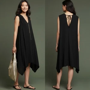 Eri + Ali Briella Tunika Kleid Damen Gr. M schwarz asymmetrisch ärmellos - Bild 1 von 7