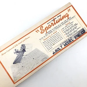 NOS 1949 deBolt SPORTWING 36”wingspan Model Balsa Airplane Kit COMPLETE W/ Plans - Picture 1 of 15