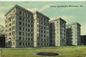 Postal vintage de apartamentos Cudahy 1918, Milwaukee, Wisconsin - Imagen 1 de 2