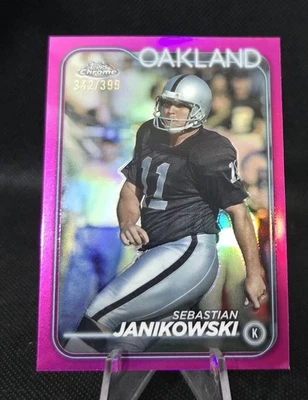 2024 Topps Chrome - Sebastian Janikowski #154 Magenta Refractor /399 - Image 1 of 2