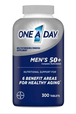 300 Comprimidos Un Día Hombre 50+ Multivitamínico Exp 08/2026 Foto 1 de 4