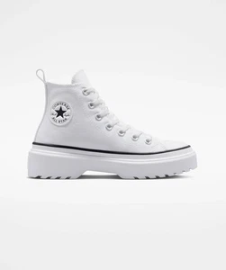Converse Chuck Taylor Lugged A03012C Sneaker Kid 5.5 White Platform Boots VER290 - Picture 1 of 12