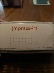 Impressart Metal Stamp Deco 1.5mm Lowercase 33pc - Picture 1 of 3