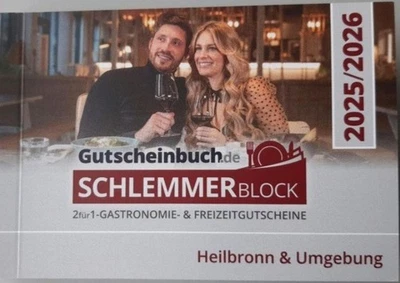 Schlemmerblock/Gutscheinbuch Auflage 2025/2026 Heilbronn und Umgebung  - Bild 1 von 2