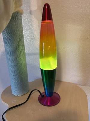 URBAN SHOP 16" Rainbow Lava Motion Volcano Lamp New - Image 1 of 3