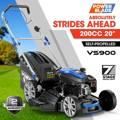 POWERBLADE 20" 200cc Self-Propelled Lawn Mower Petrol OHV 4-Stroke Lawnmower - image 1 of 4
