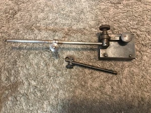 Vintage STARRETT Surface Gage Base With Scribe Machinist Tool - Picture 1 of 7