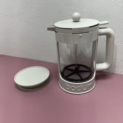 Cafetera Bodum French Press 12 tazas blanco marfil 1,5 L grano helado Foto 1 de 4