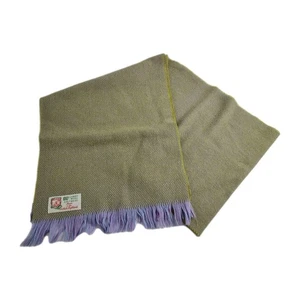 100% Lambswool Scarf 9.5" × 48" Made in Scottish Highlands – Soft Fringe Wrap - Picture 1 of 6