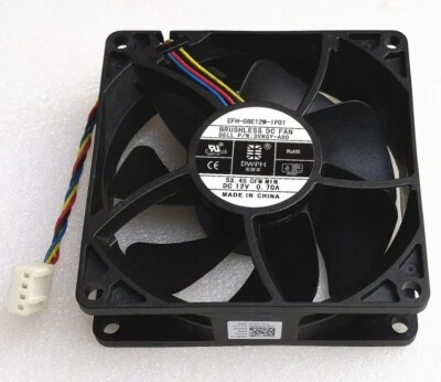 EFH-08E12W-IP01 3VRGY-A00 8cm 8025 80mm DC12V 0.70A Dell server CPU cooling fan - Image 1 of 3