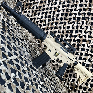 NEW Tippmann US Army Alpha Black Elite Tactical Paintball Gun - Tan/Black