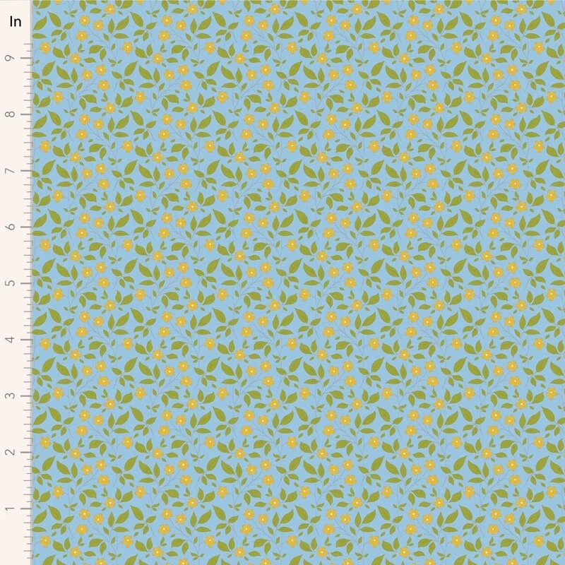 Licuadora Tilda Sunday Brunch Tipsy azul cielo por Tone Finnanger 1/2 yarda 110124 Foto 1 de 1