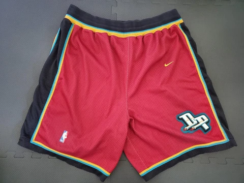 Nike NBA Authentics Detroit Pistons Alternative Vintage Shorts (Read Descript!) Cover