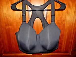 AVIA BLACK SPORT BRA, WIRELESS, MEDIUM LINING, SIZE XXXL (D-DD) - Picture 1 of 4
