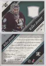 2005-06 Upper Deck UD Game Jersey Series 1 Jean-Sebastien Giguere #J-JG