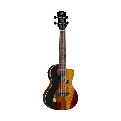 Luna Guitars Vista Wolf, 4-String Concert Acoustic/Electric Ukulele (UKEVISTA... - Image 1 of 4