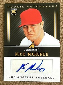 Nick Maronde 2013 Panini Pinnacle Rookie Autographs #NM Los Angeles Angels Card