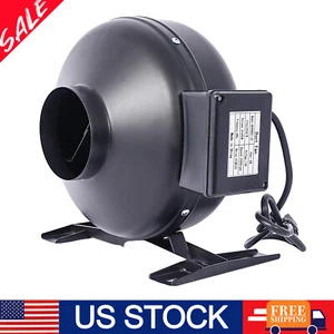 4inch 203 CFM Inline Duct Ventilation Vent Blower Fan Hydroponic For Grow Tent - Picture 1 of 13