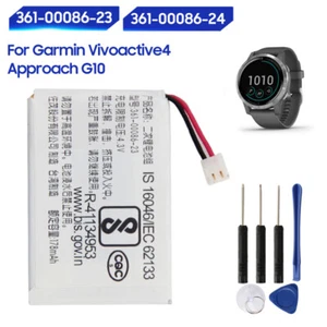 Batería 361-00086-23 361-00086-24 para reloj inteligente Garmin Vivoactive4 Approach G10 - Imagen 1 de 5