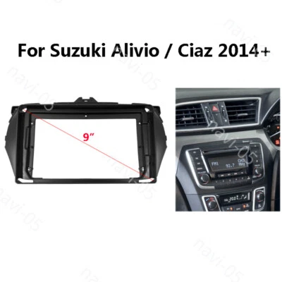 Cuadro estéreo radio coche panel fascia 9 pulgadas para Suzuki Alivio Ciaz 2015 Foto 1 de 2