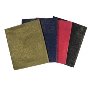 Gold Blue Red Black Fat Quarter Bundle, Metallic Foil Effect Cotton Fabric - Picture 1 of 1