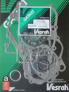 VESRAH Complete Full Gasket set kit Suzuki RM80K  RM80 K 1989 VG-3047   
