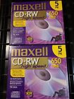 Maxwell Cd-Rw High Speed Compact Discs Rewritable 650 Mb 5Pk 74 Min 2 Pack New