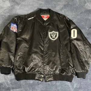 Vintage Oakland Raiders Anniversary Satin Jacket XXL - Picture 1 of 8