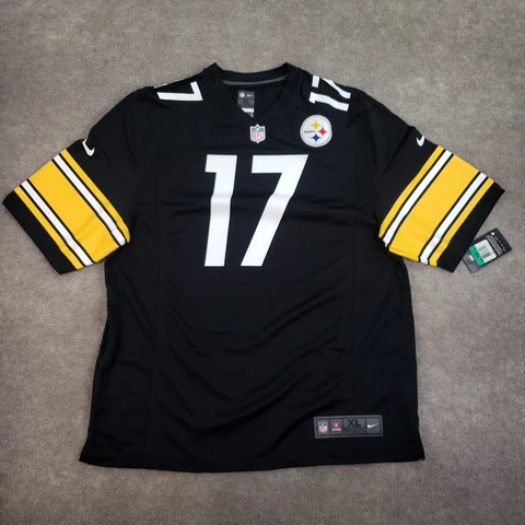 Mike Wallace Pittsburgh Steelers Jersey Mens Sz XL Black Yellow #17 NFL Nike NWT Cover