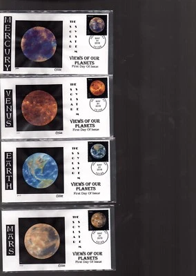US FDC Collins Hand-Painted #5069-76 partial set Views of Our Planets 2016 (aa10 - Image 1 of 3