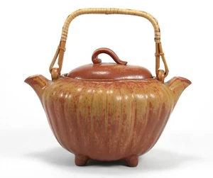 Rorstrand Pottery Gunner Nylund teiera doppia metà secolo ceramica moderna  - Foto 1 di 8