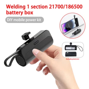 1*18650/21700 Power Bank Case External Battery Charger Storage Box Shell USB C - Picture 1 of 21