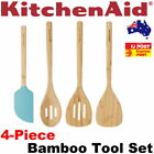 Kitchenaid 4-Piece Bamboo Tool Set -Solid Turner, Slotted Turner, Spoon, Spatula