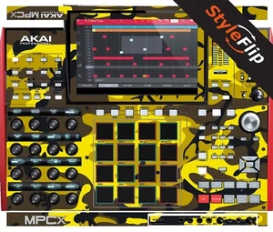 Piel Akai MPC-X | Amarillo camuflaje | Calcomanía protectora | StyleFlip Skins - Imagen 1 de 1