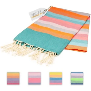 Sandrella Hamamtuch Sauna Damen & Herren groß 90x170 Baumwolle Strandtuch Decke - Bild 1 von 94