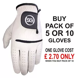 SG Men All Weather Golf Gloves Cabretta Leather palm patch & thumb Super Deal - Picture 1 of 7
