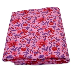 5 Yard Indian Hand Block Printed Fabric Cotton Running Dress Sewing Material B4 - Picture 1 of 5