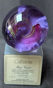 Caithness Scotland - Paperweight - Magic Carpet- Card & Stand Ltd Edt 253/700 - Picture 1 of 6