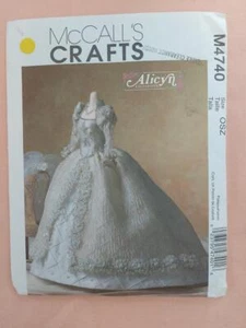 McCall's 4740 Alicyn Wright 11 1/2" muñeca vestido de novia patrón - Imagen 1 de 2