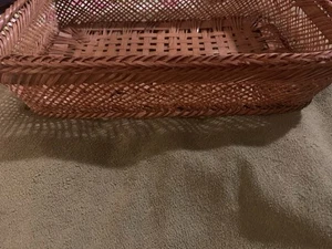 Vintage Rectangular Bamboo Basket 🧺 - Picture 1 of 3